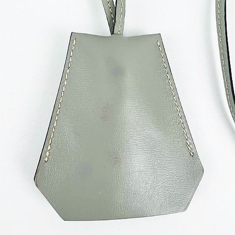 美品★HERMES クロシェット ネックレス グレー D刻印 エルメス HERMES ☆AA☆ D刻印 クロシェット キーケース