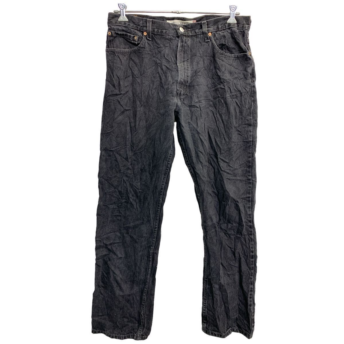 Levi's 505 デニムパンツ W36 リーバイス レギュラーフィット ビッグサイズ ブラック コットン 古着卸 アメリカ仕入 2405-219