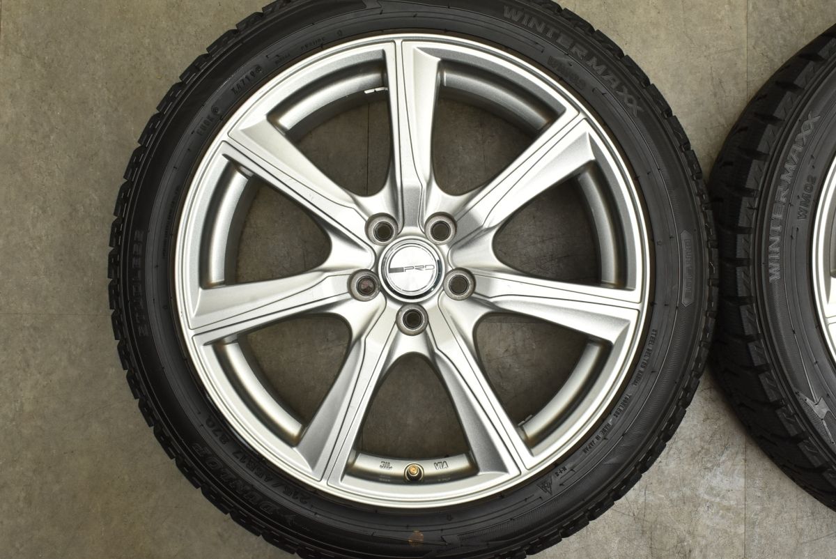 人気ブランドも多数！ 程度良好品 PRD 17in 7J 48 PCD100 ダンロップ ウィンターマックス WM02 215 45R17 プリウス カローラツーリング BRZ インプレッサ