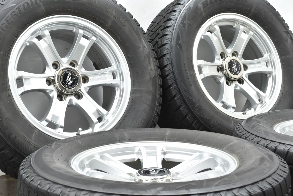 交換用に Weds キーラー 17in 7.5J 25 PCD139.7 ブリヂストン ブリザック DM-V2 265 65R17 プラド ハイラックス サーフ 可