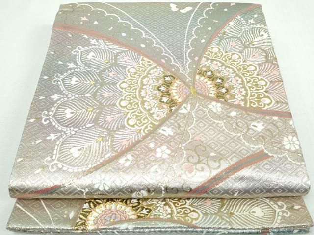 平和屋着物○上質な色無地 紋意匠 山葵色 やまと誂製 正絹