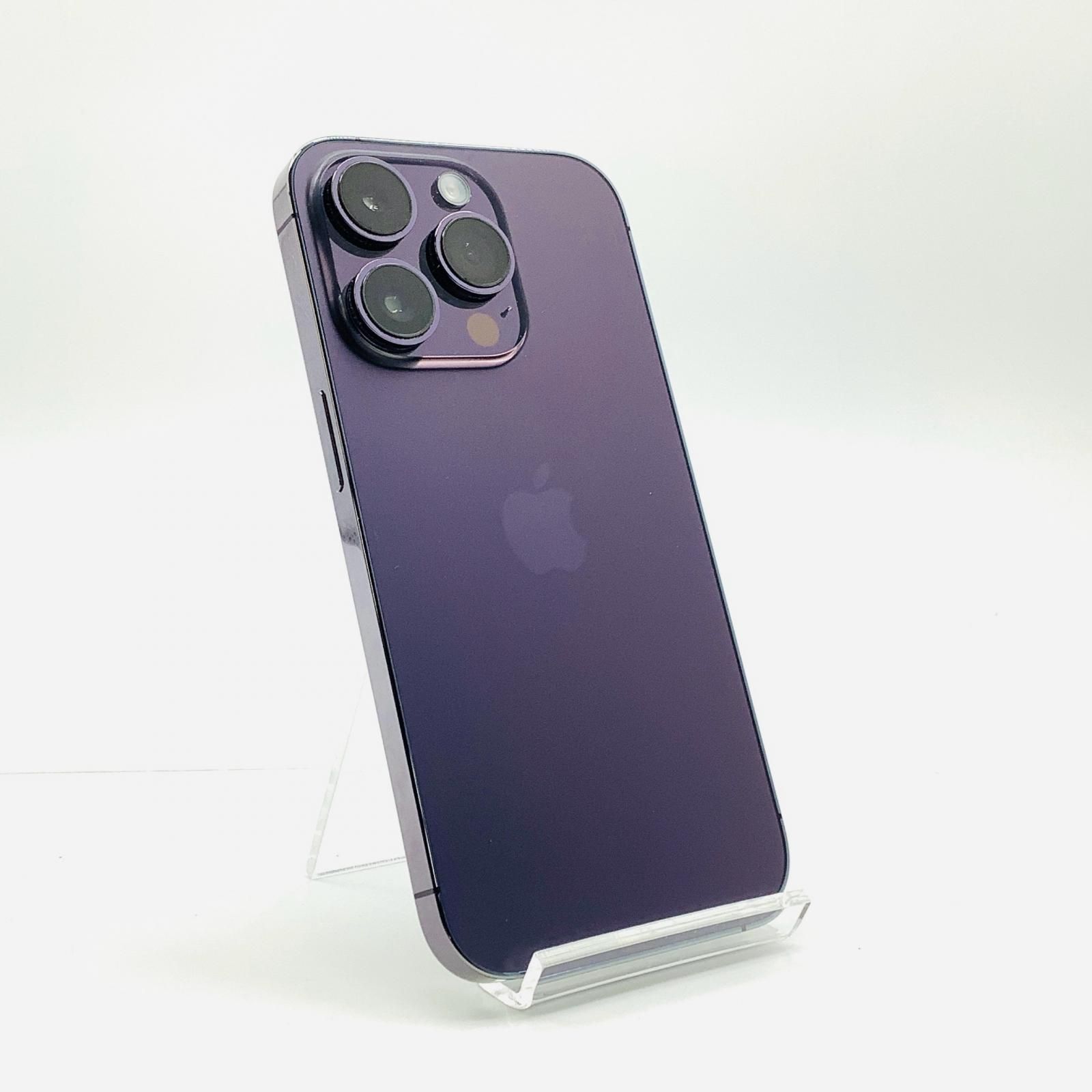 【全額返金保証】【最速発送】Apple iPhone 14 Pro 256GB ディープパープル SIMフリー 動作確認済 84%