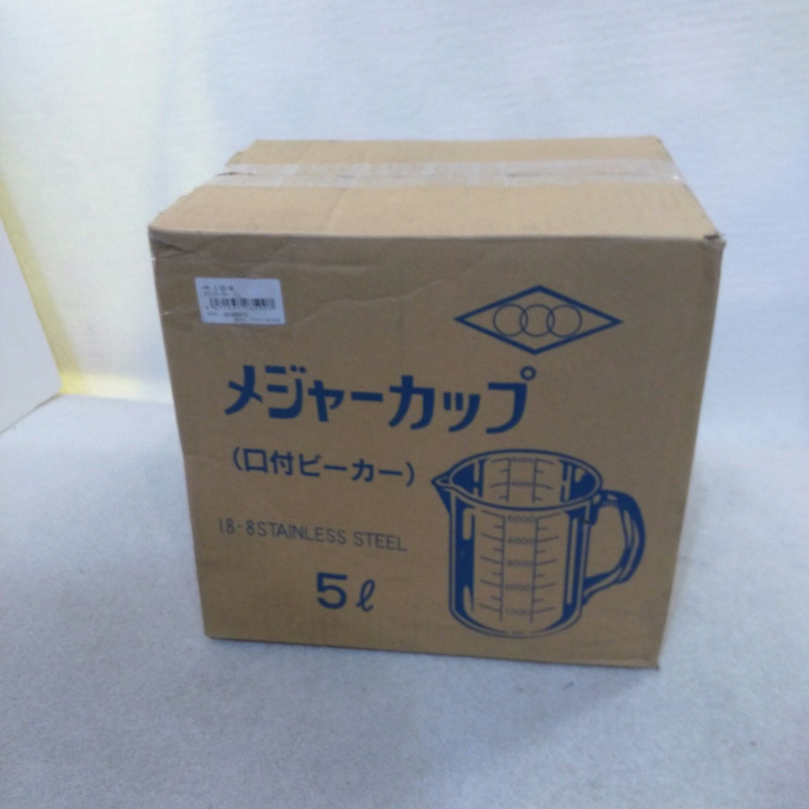 未使用品】置き古し 一菱金属 メジャーカップ 5L 6-224-06