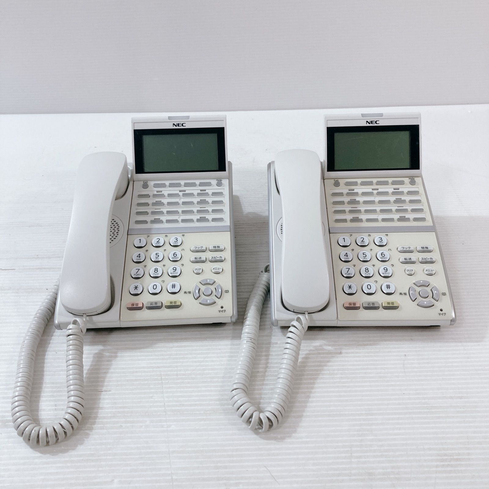 K183 NEC DT800シリーズ IZV（XD）W-2Y（WH） 8個セット NEC オフィス電話 DT800 Series ITZ-24D-D TEL IZV-(XD)D-Y(WH