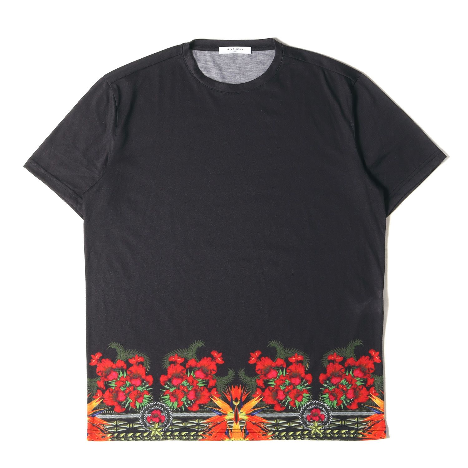 GIVENCHY ジバンシィ Tシャツ サイズ:S 極楽鳥花 グラフィック クルー ...