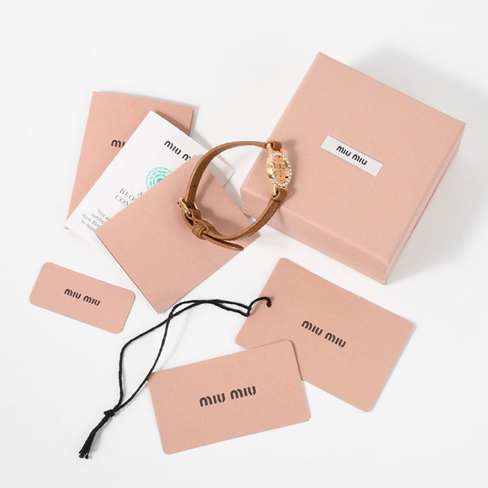 MIU MIU ミュウ ミュウ アクセサリー ブレスレット マドラスレザー 