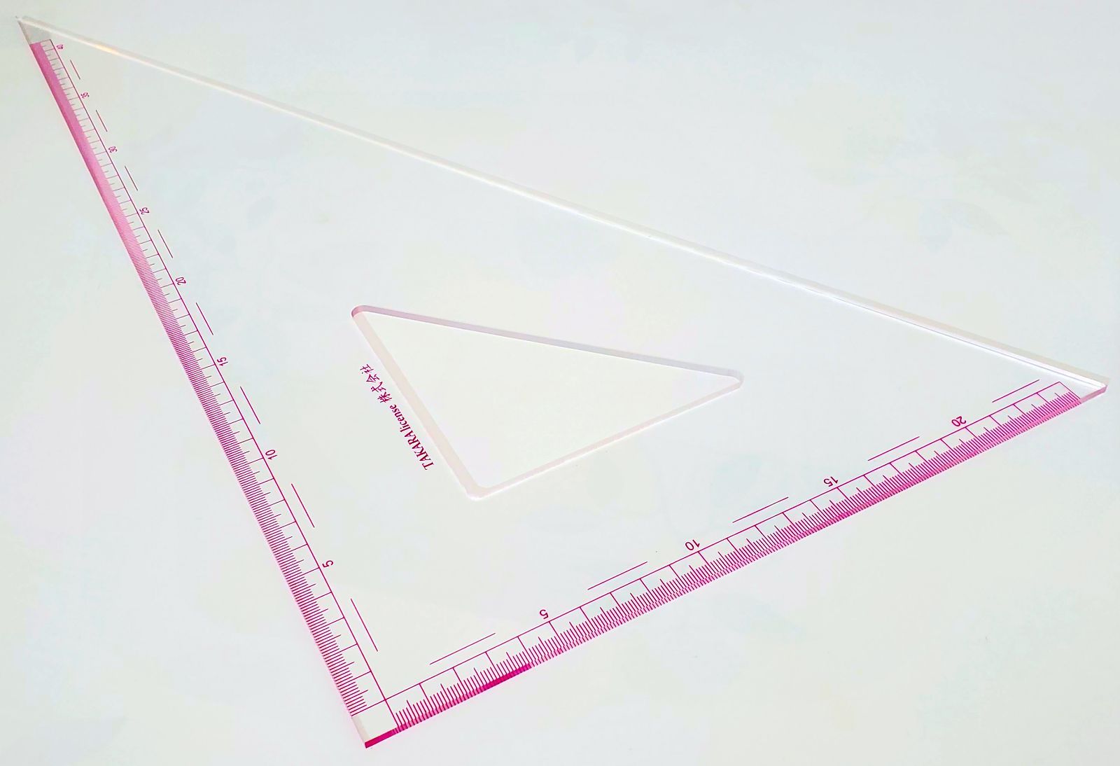 タカラ　45cm　三角定規　目盛付き　メモリ付き　建築士　設計製図-3