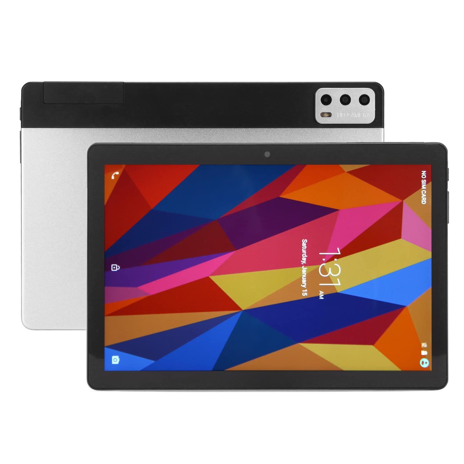 【数量限定】タブレット Android5.1 2.4/5G WiFi IPS トーカブル スマート タブレット GPS サポート 1 16GB 0.2 10.1インチ 3MP 1920 1200 MT6592 オクタコア 3000mAh。銀色 (米国プラグ)