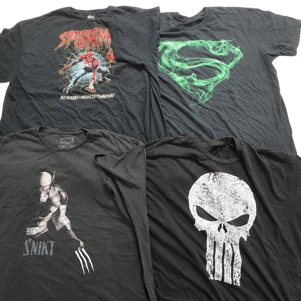 古着卸 まとめ売り マーベル DCコミック 半袖Tシャツ 16枚セット