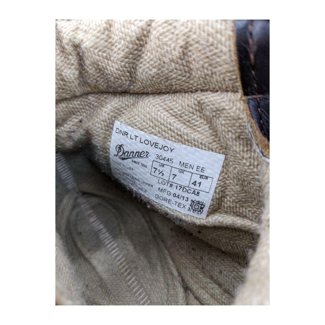 美品29cm ダナー ラブジョイEE 30445 ゴアテックス Gore-Tex 7.5EE 美品 白タグ】Danner ダナー ダナーライト ラブジョイ
