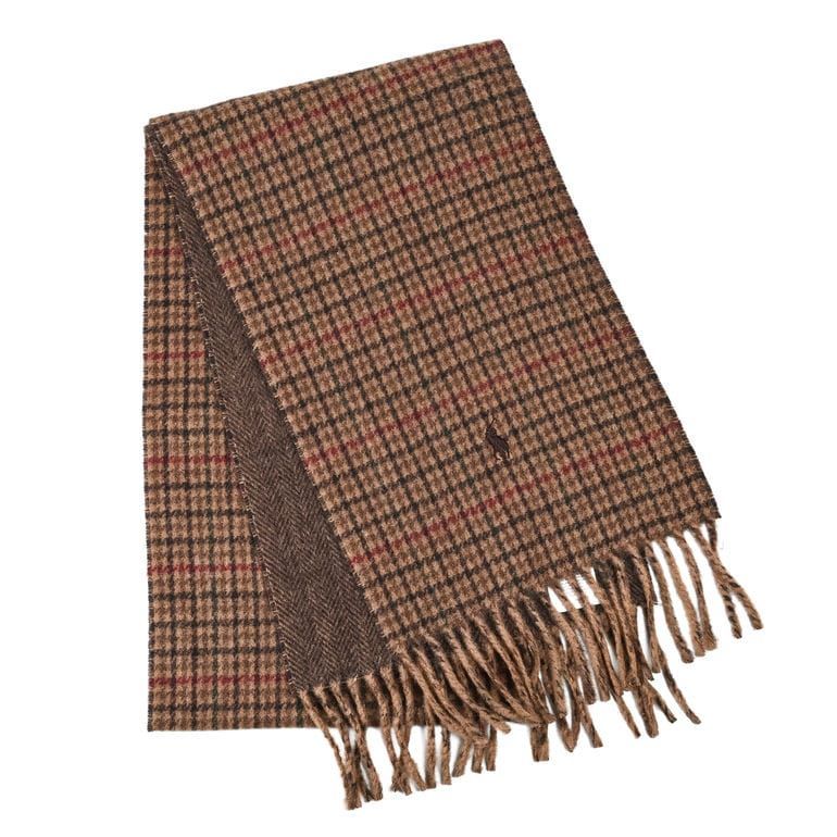 ポロ ラルフローレン POLO RALPH LAUREN マフラー リバーシブル チェック柄 メンズ レディース 男女兼用 ブラウンマルチ PC0945 241