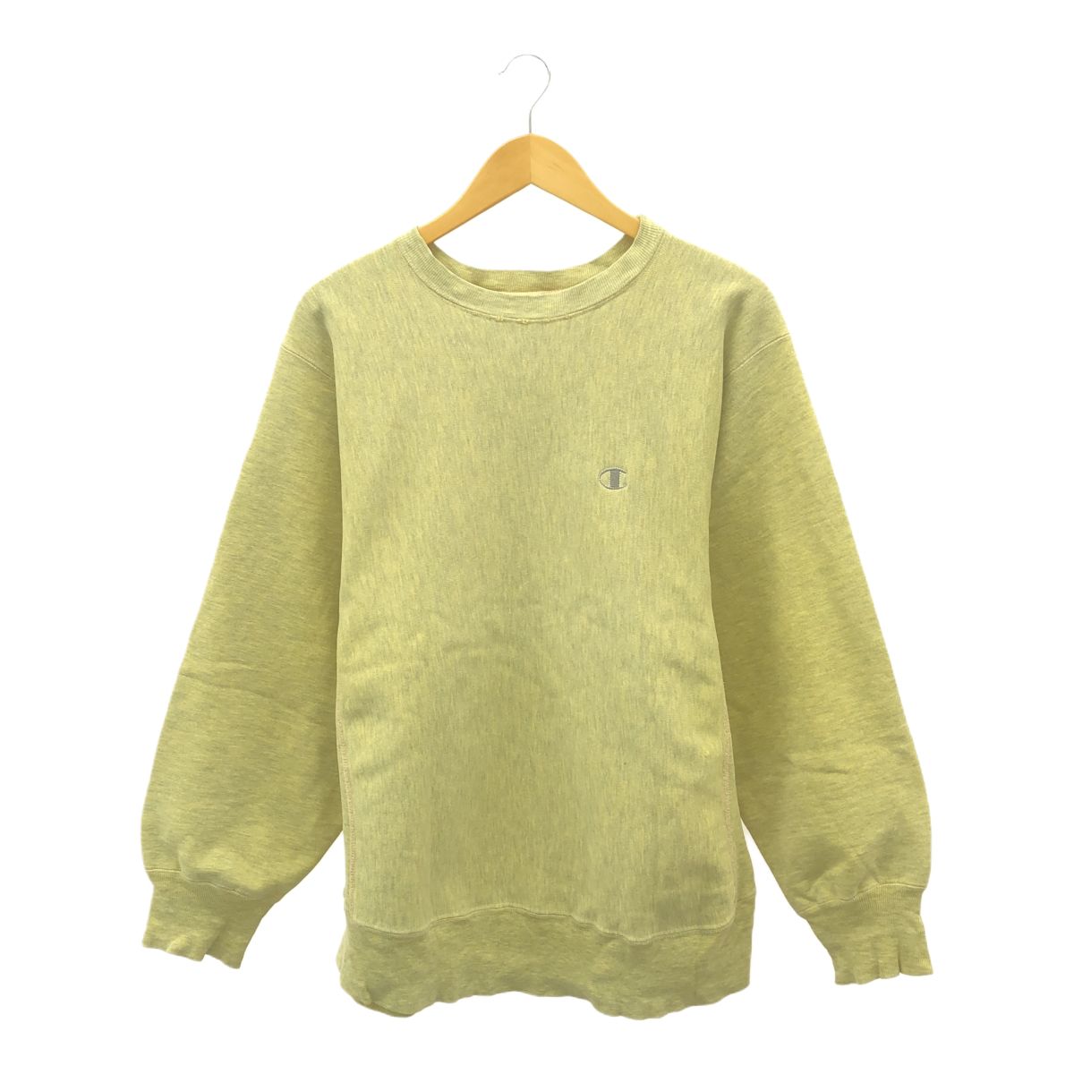 中古品 Champion Reverse Weave チャンピオン リバースウィーブ スウェット 後染め X-LARGE イエロー系 V81857NSC