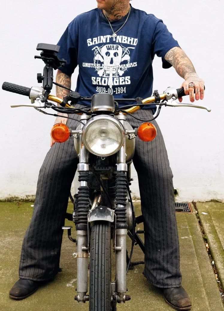 SAINT Mxxxxxx セントマイケル ネイバーフッド 半袖 Tシャツ ネイビー  