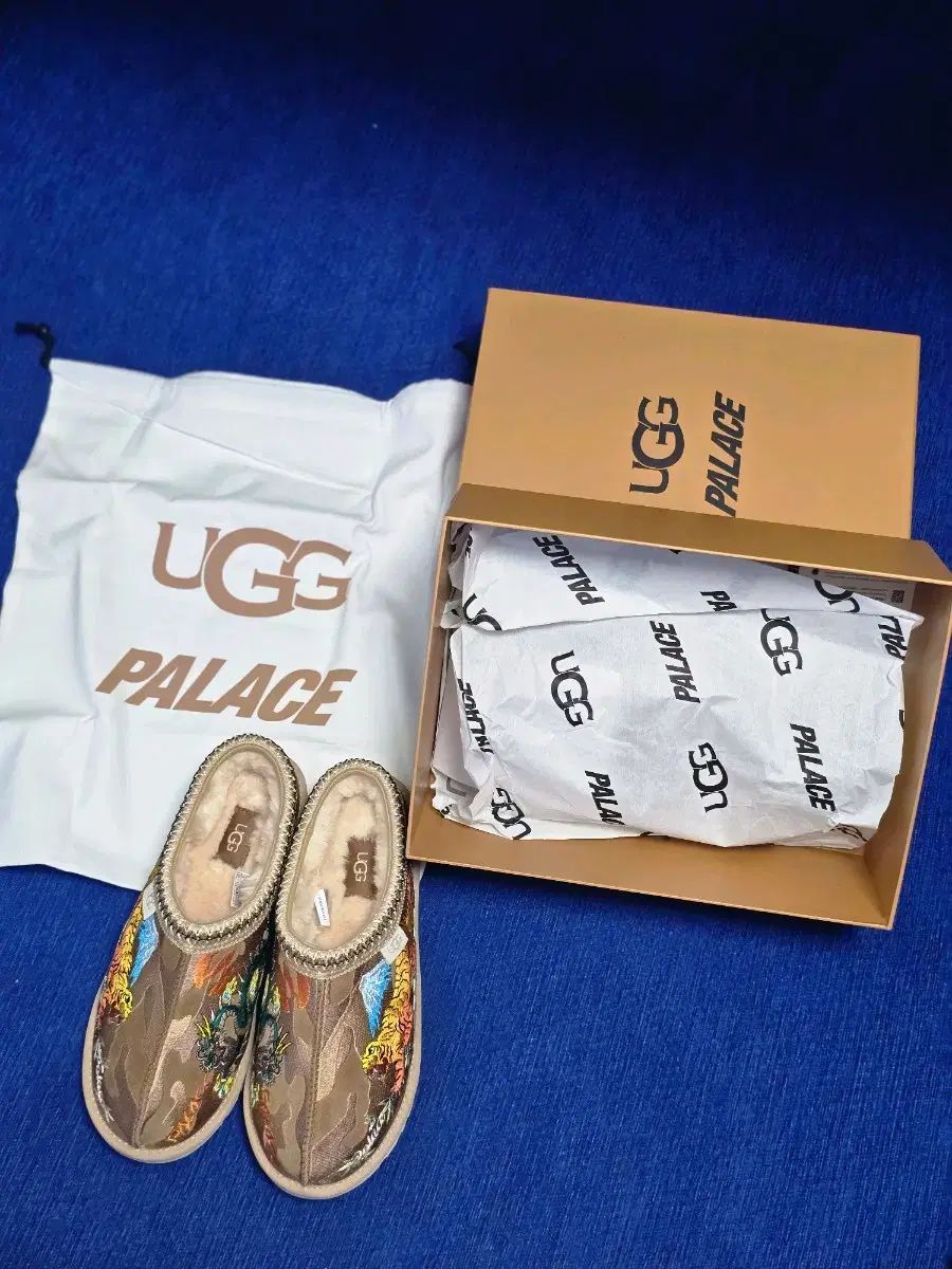 【雷市場（ポンジャン）商品韓国直送】 us8 UGG(アグ) x パレス タスマン スリッパ チェスナット 迷彩