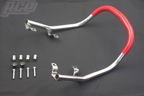 ゼファー４００/Ｘ Ｚ２タイプ ゴム巻き タンデムバー赤