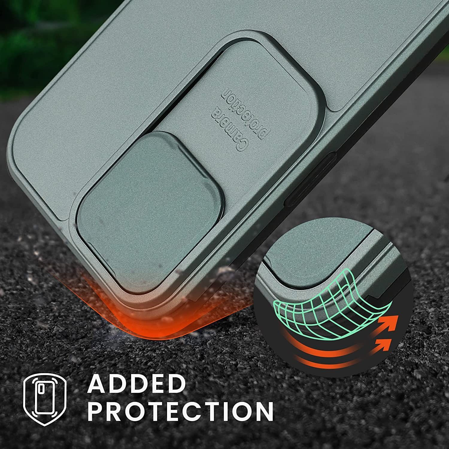 セール kwmobile 保護ケース 対応: Apple - 深緑色 即購入 家電