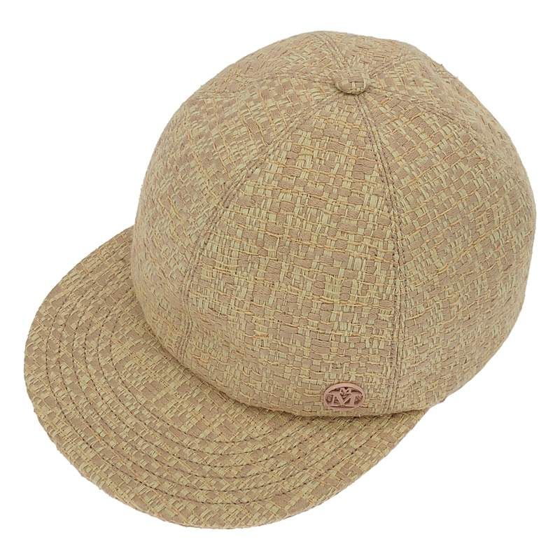 【美品】  Maison Michel / メゾンミッシェル | ツイード ベースボール キャップ | M | ピンク/ベージュ | レディース