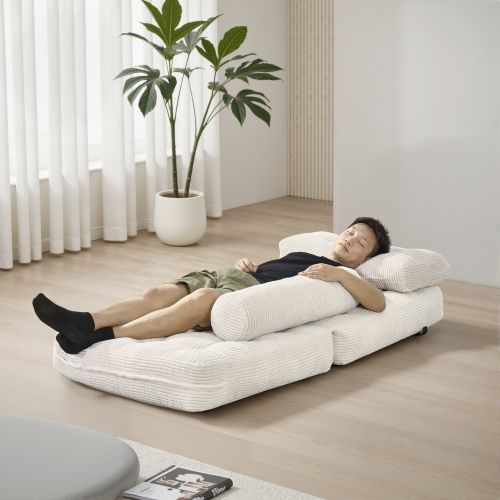 ポータブル折りたたみ式チェアベッド リビングルームや寝室に最適な快適なフロアスofaラウンジ