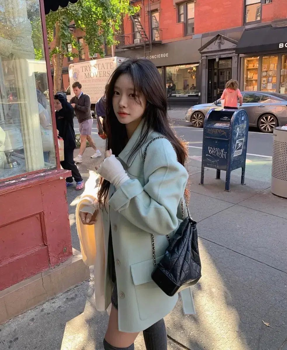 The wish リース キャロル ハーフ コート leeds Carol Half coat