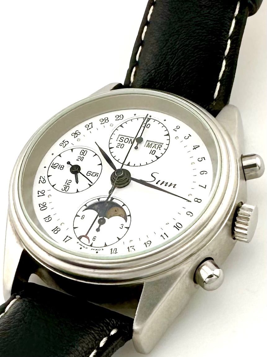 SINN 6006 クロノグラフ トリプルカレンダー ムーンフェイズ - 腕時計 ...