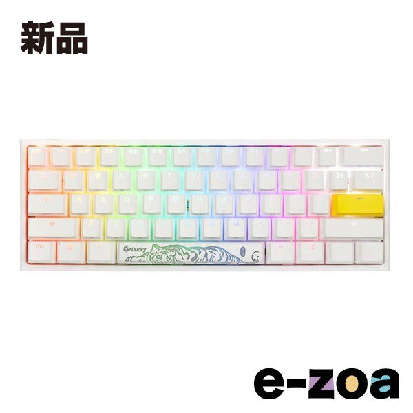 Ducky ダッキー One 2 Pro Mini RGB Pure White Cherry Speed Silve ゲーミングキーボード dk-one2-pro-rgb-mini-pw-silver 2583625