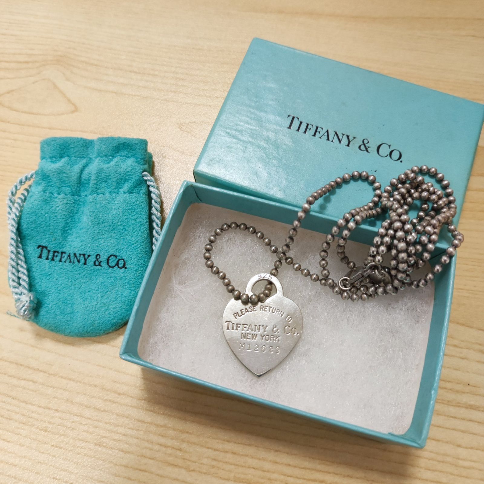 ティファニー☆リターントゥティファニーハートタグロングネックレス