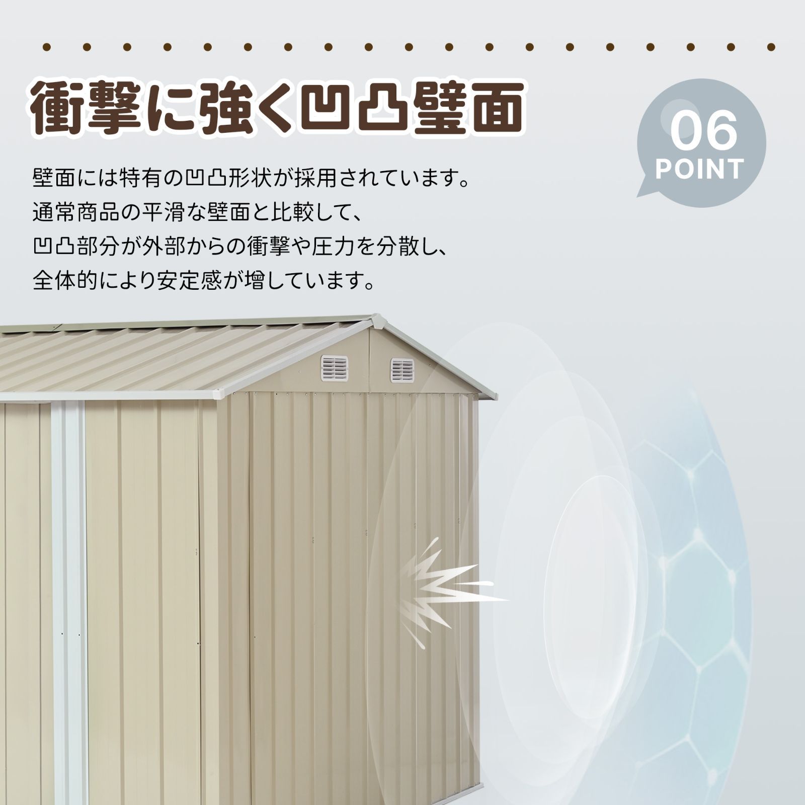 5月下旬発送】 超大型物置 プレハブ 倉庫 スチール メタルジェット 