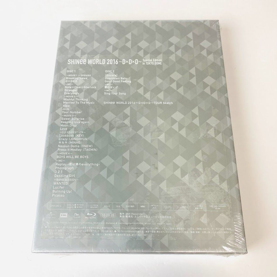 Blu-ray】未開封 SHINee / SHINee WORLD 2016～D×D×D～Special Edition