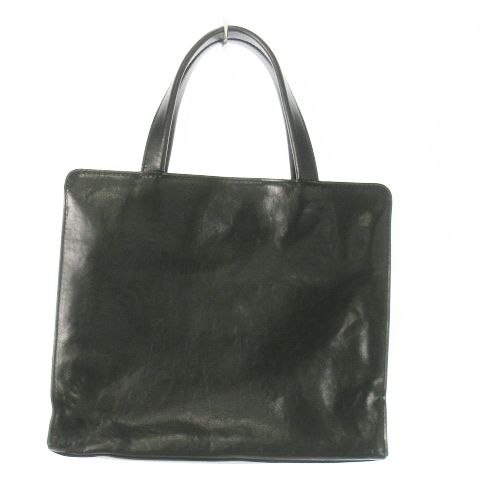 BURBERRY サフィアーノ オールレザーハンドバック　ブラック BURBERRY - 【美品】BURBERRY サフィアーノ オールレザー