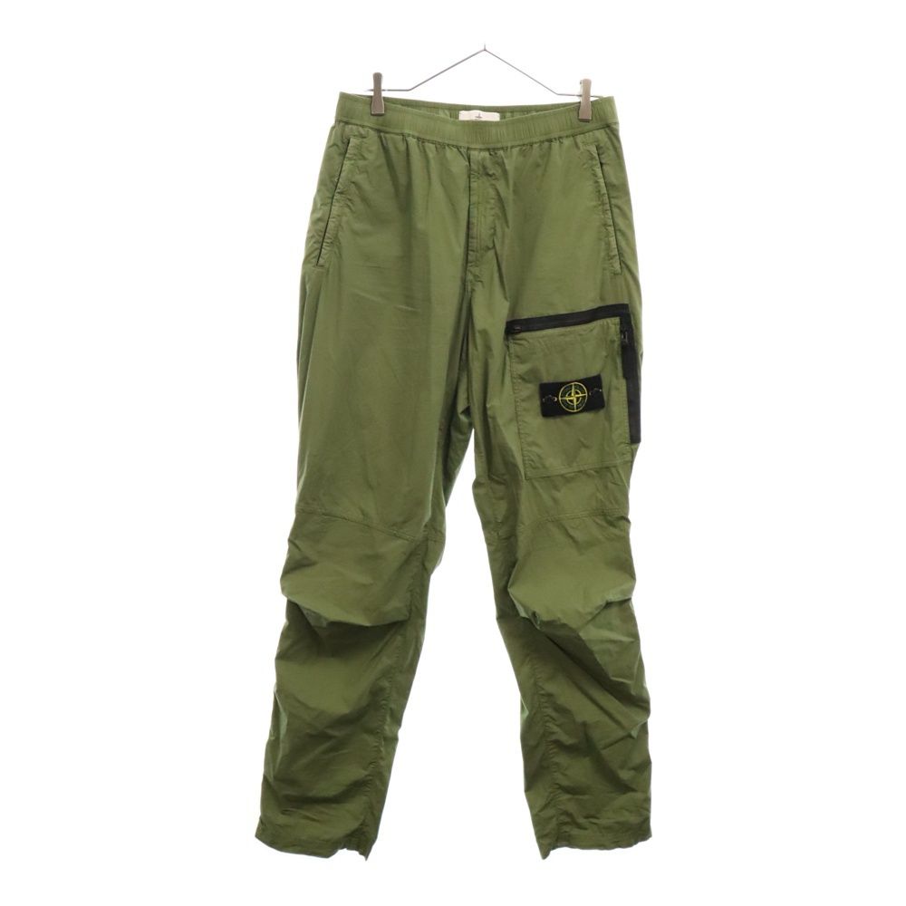 STONE ISLAND (ストーンアイランド) STRETCH COTTON TELA PARACADUTE GARMENT DYED 裾ジップカーゴパンツ カーキ 761530803
