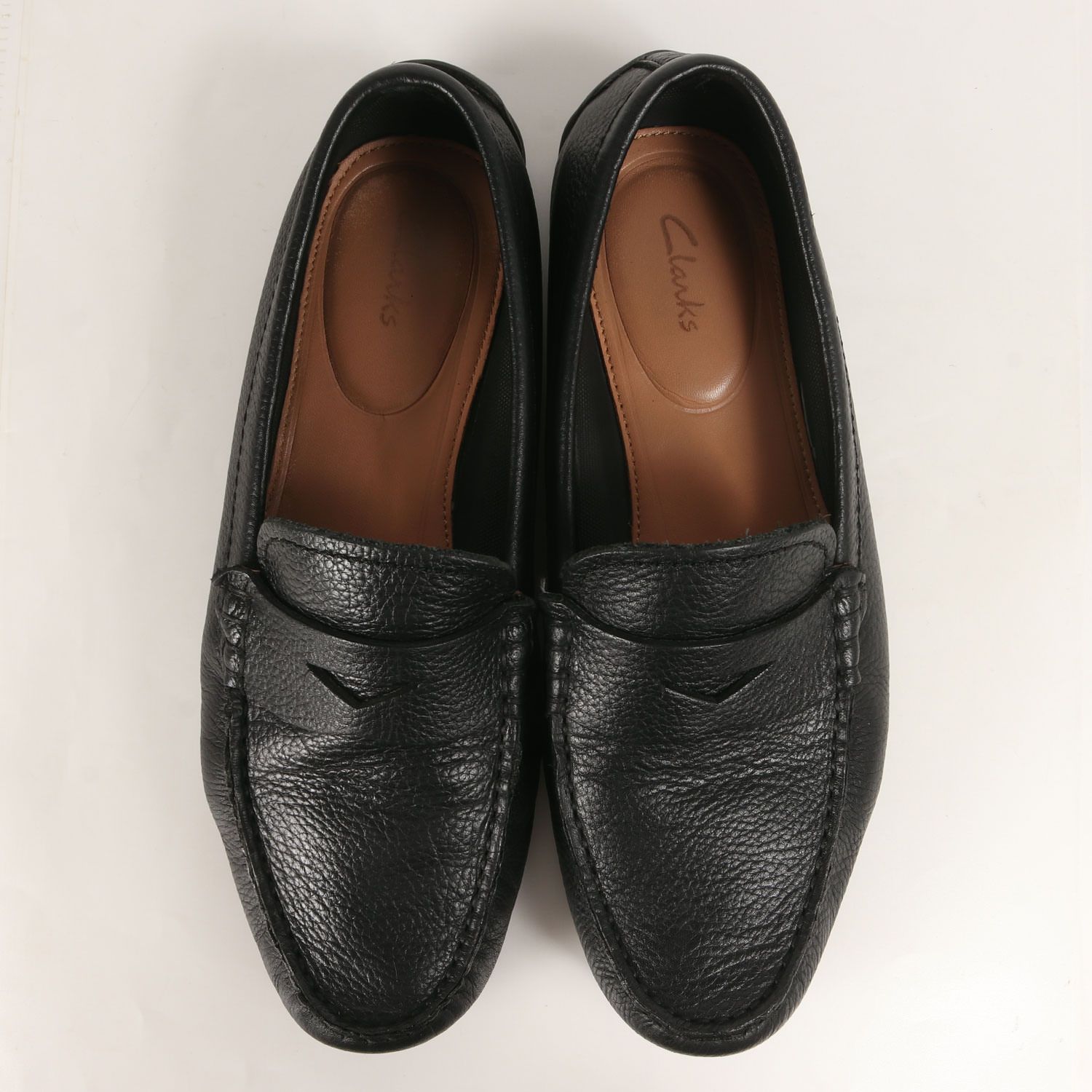 Clarks クラークス レザー コイン ローファー ドライビング シューズ