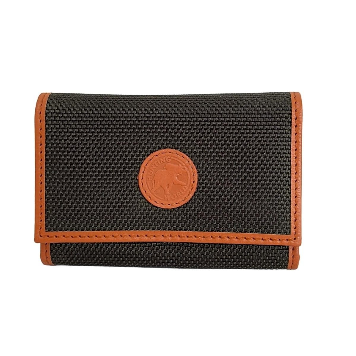 HUNTING WORLD ハンティングワールド キーケース - ダークグリーン×ブラウン 6連フック レザー