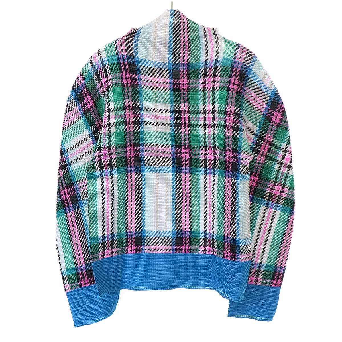ISSEY MIYAKE - me ISSEY MIYAKE ミーイッセイ ミヤケ 23AW TARTAN CHECK TOP タータンチェックプリーツトップス MI33FJ791 ミックス F me ISSEY MIYAKE ミーイッセイ ミヤケ 23AW TARTAN CHECK TOP タータン