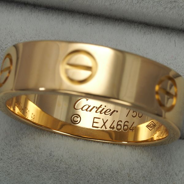 カルティエ Cartier WG 59号 ラブリング指輪 ジュエリー カルティエペアリング K18wg CARTIER カルティエ ラブリング #59