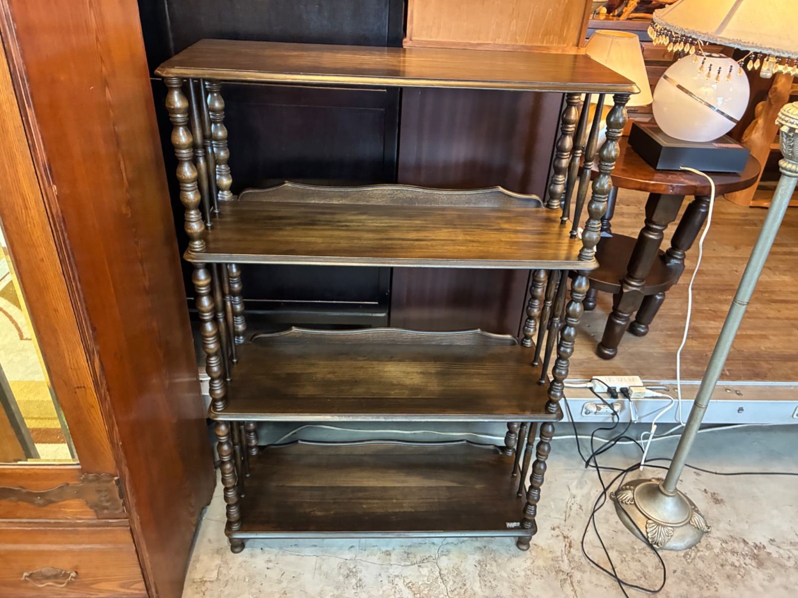 ぶうさん　アンティーク調ブックラック Amazon.co.jp: アンティーク調 ブックシェルフ W約80×D約35×H約192cm