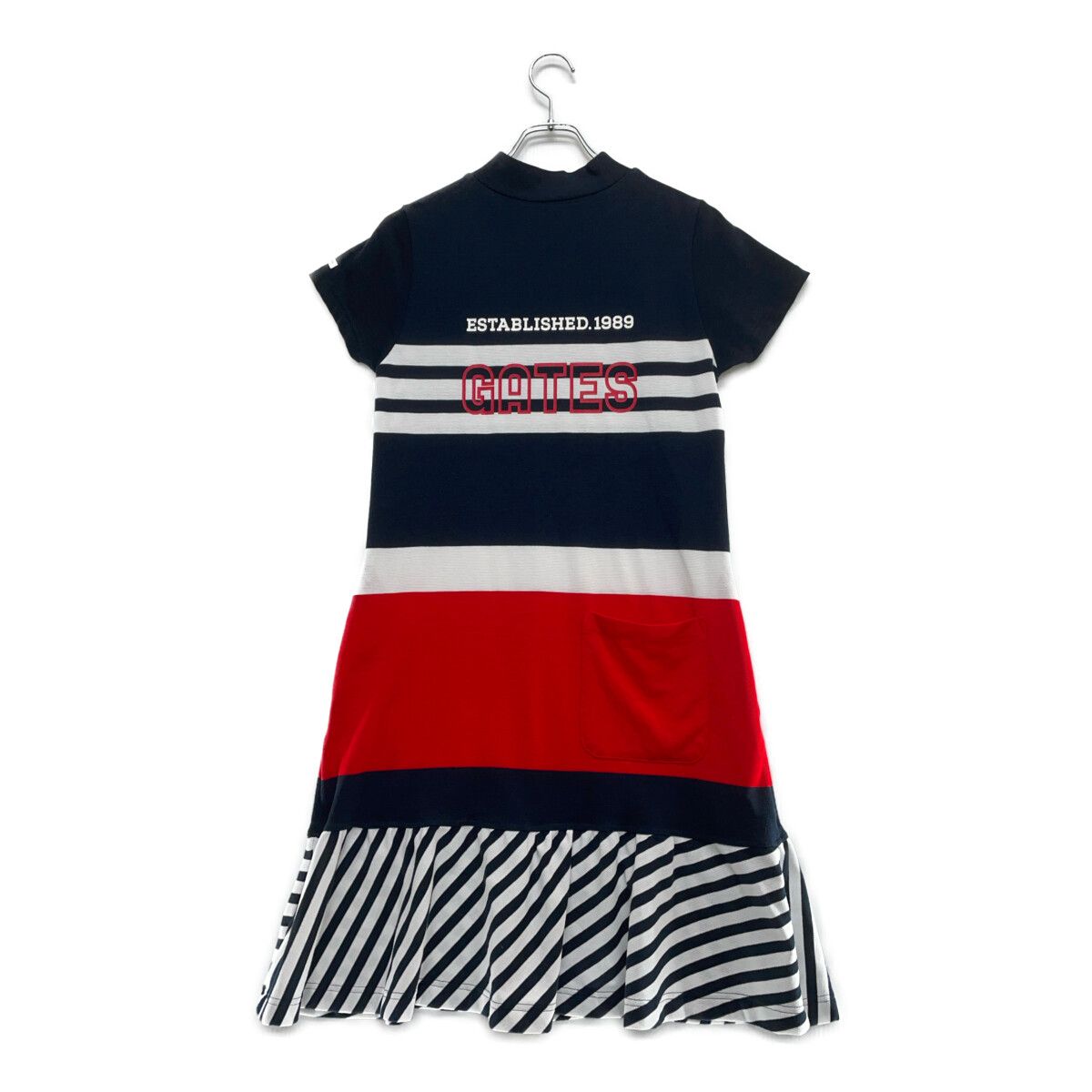 中古 レディース パーリーゲイツ PEARLY GATES ワンピース 0(S) 紺×白