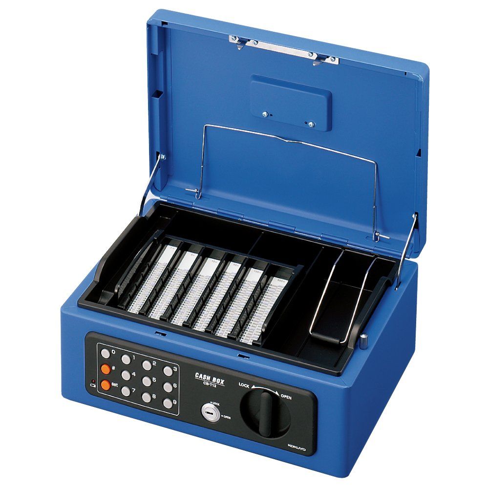 コクヨ 手提げ金庫 テンキー付 青 B5 CB-T12B