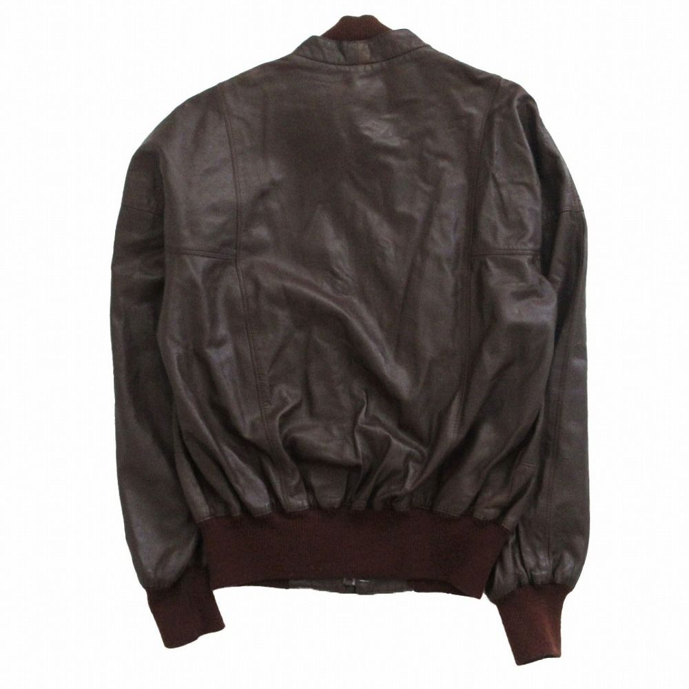 BALLY バリー リブ ラムレザー ジャケット ブルゾン アウター