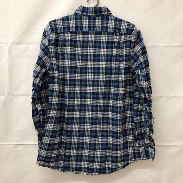 OO179 Eddie Bauer S アメリカ古着 コットン 胸ポケット 長袖