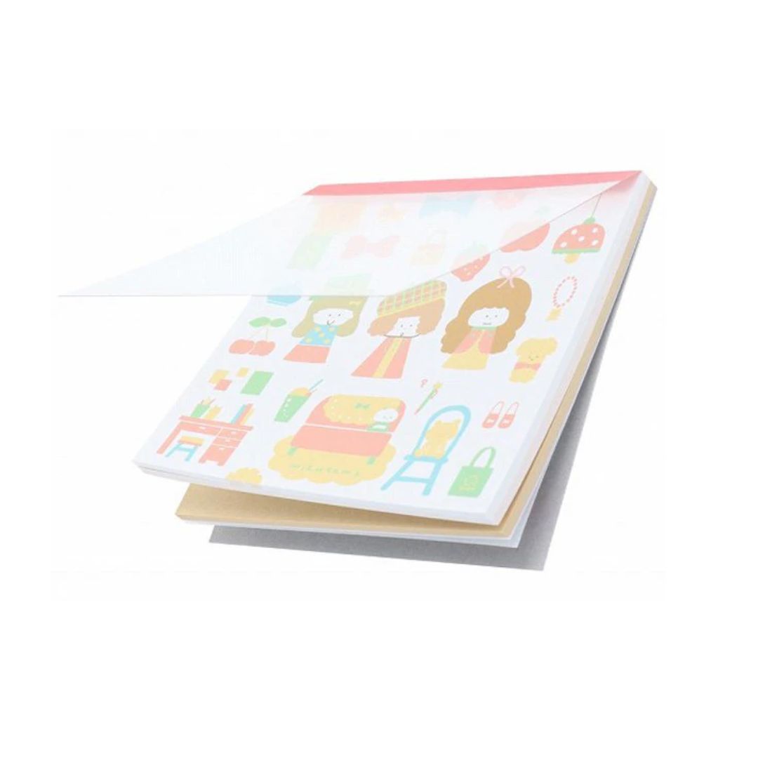 【新品未開封・送料無料】 サンスター文具 mizutama2 スクエアメモ 2種セット シャボン玉柄 ノート・メモ帳