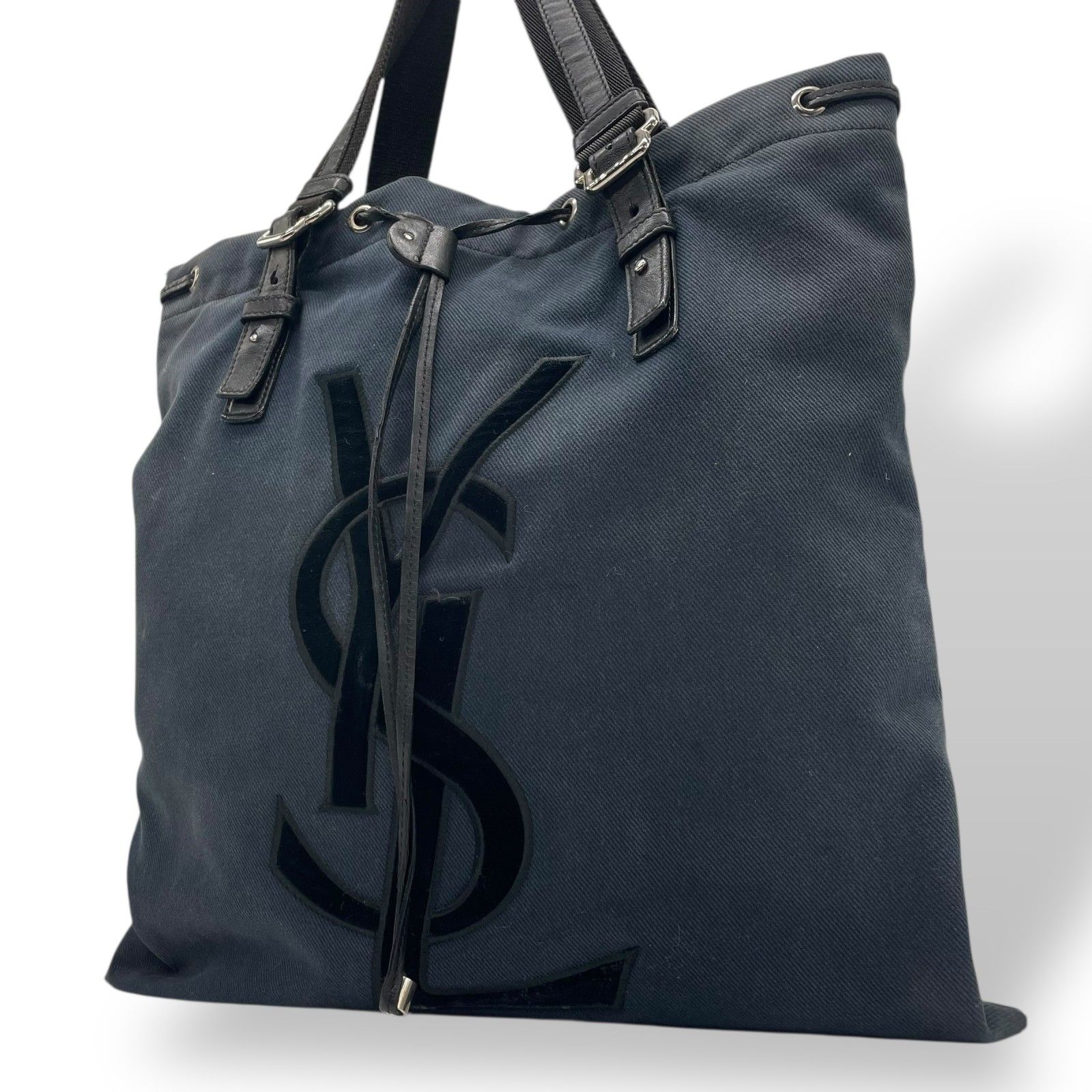 美品 YVES SAINT LAURENT サンローラン カハラトート トート