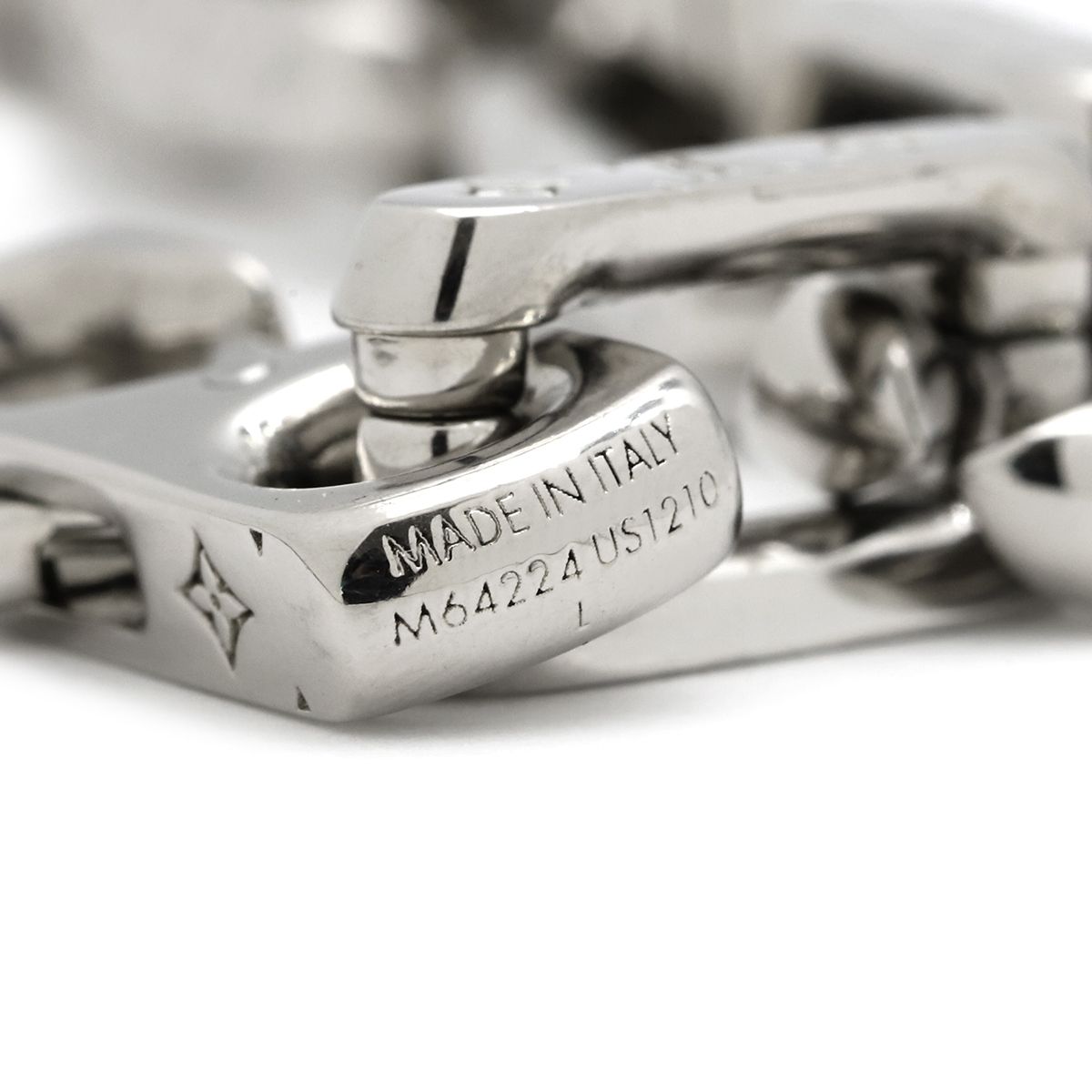 LOUIS VUITTON コリエ チェーン ブレスレット モノグラム シルバー