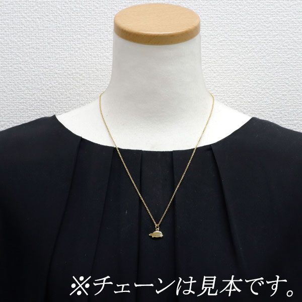 K18 18金 18k YG タートルモチーフ ペンダントトップ《亀型 