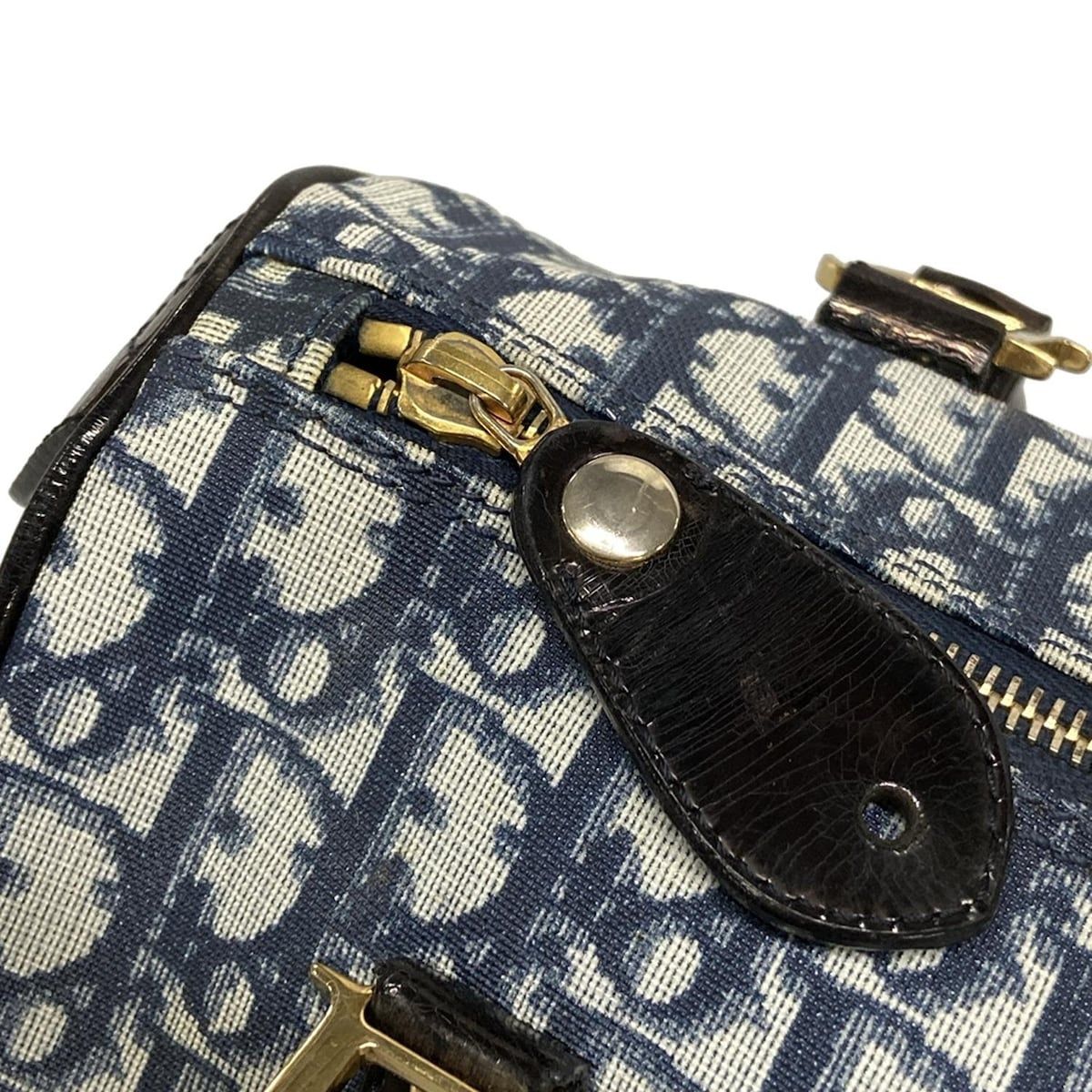 ディオール/クリスチャンディオール ハンドバッグ トロッター ネイビー  