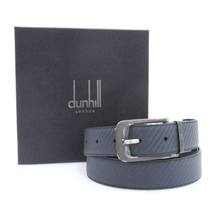 ダンヒル dunhill タグ付き リバーシブル ベルト レザー