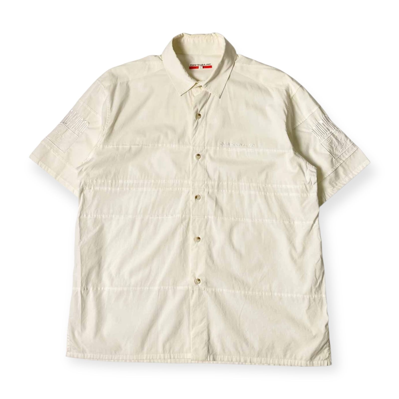 CASTELBAJAC カステルバジャック SPORT デザイン半袖シャツ 3/ホワイト