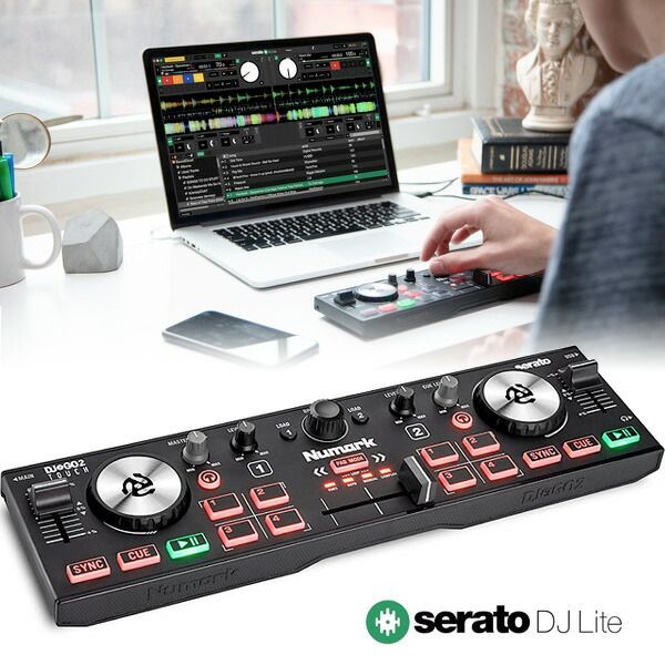 Numark DJ2GO2 Touch DJコントローラー Amazon.co.jp: Numark ポータブル DJコントローラー USB 2デッキ