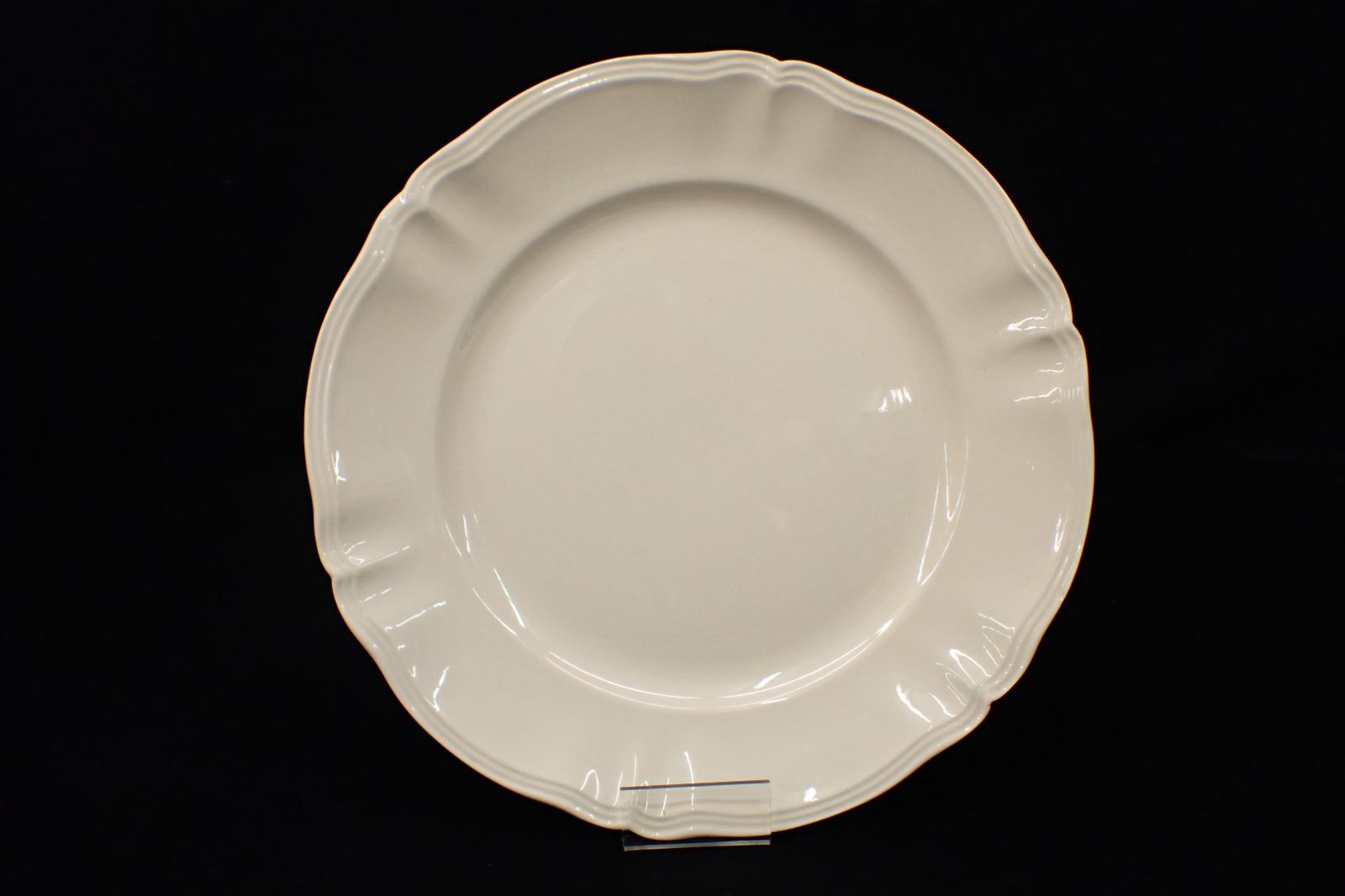 フランス アンティーク ディナープレート 花リム