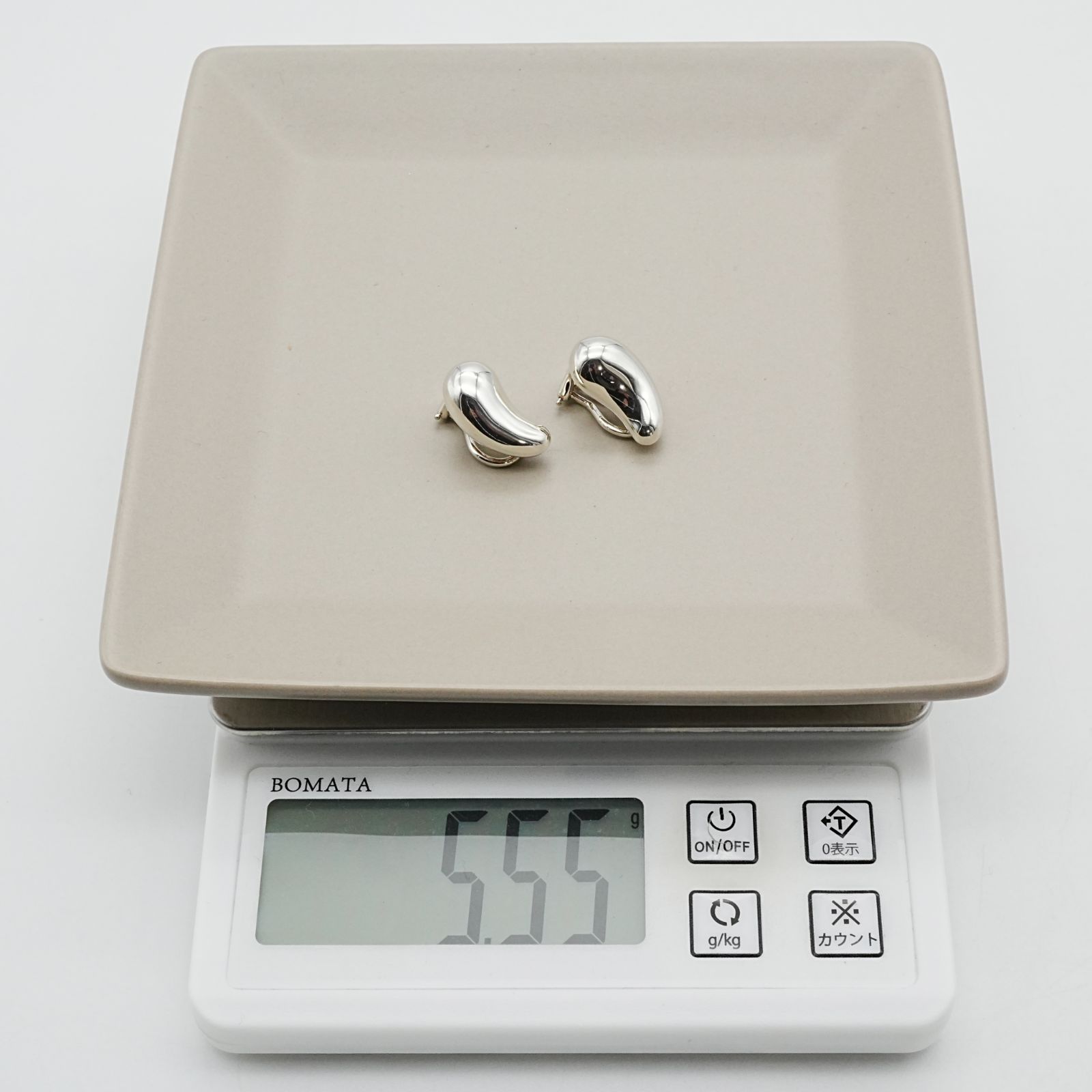 極美品 オールドティファニー ティアドロップ イヤリング シルバー/25