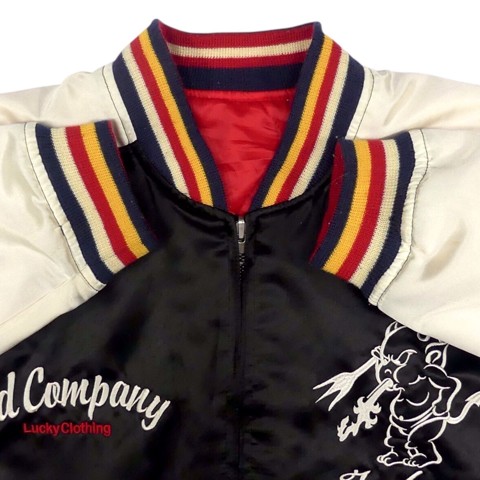 TEDMAN テッドマン リバーシブル スカジャン ベロア サテン 刺繍 L